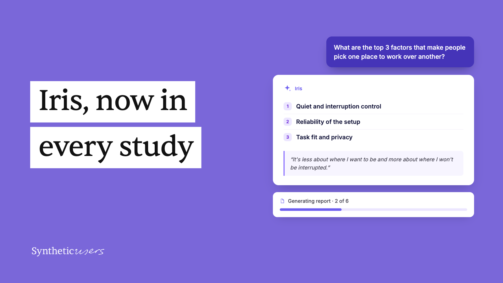 Iris, now inside every study