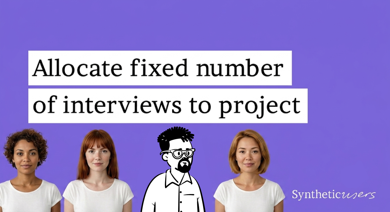 How to allocate fixed number of interviews per project