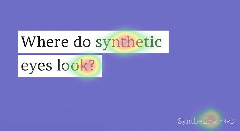 Where do synthetic eyes look?